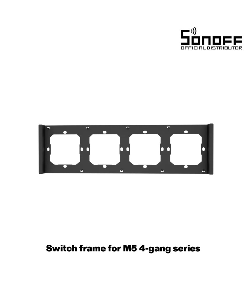 GloboStar® 80086 SONOFF SwitchMan M5-80 Wall Frame 4 Way - L29.9 X W8.6 X H1.48CM